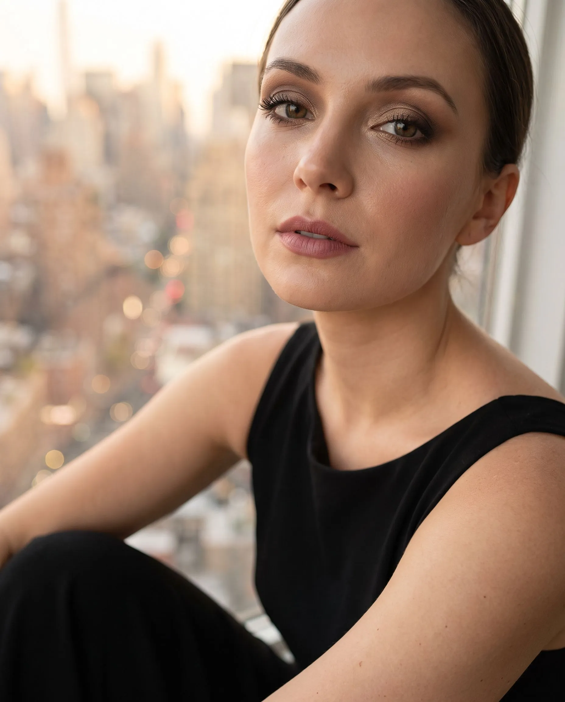Abend-Make-up mit rauchigen Bronze-Augen