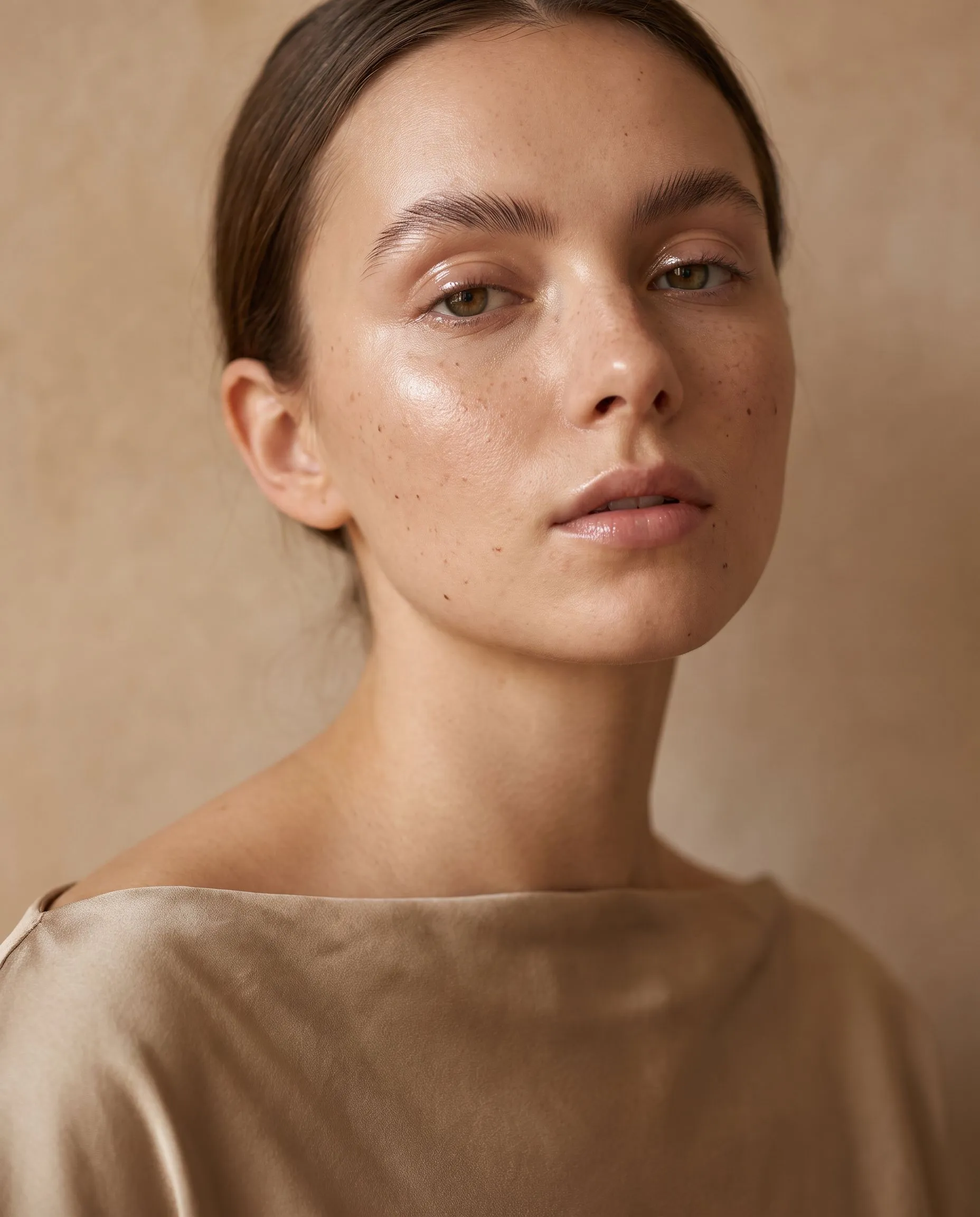 Natürlicher Beauty-Look mit leuchtender Haut